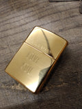 Vtg Minty 2006 ZIPPO Solid Polished Brass Cigarette Lighter "LOVE YOU" w/Box!