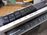 Vtg Panasonic AM FM Portable Radio Cassette Player #RX 1230 Works Parts/Repair