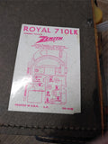 Vtg Zenith Royal 710LK AM Portable Radio Parts/Repair Lot