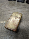 Vtg 1992 Zippo Slim Brass Marlboro Steer Star Cigarette Lighter Monogrammed JEB