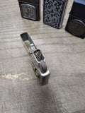 Vtg 1992 Zippo Slim Brass Marlboro Steer Star Cigarette Lighter Monogrammed JEB