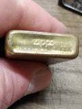 Vtg 1992 Zippo Slim Brass Marlboro Steer Star Cigarette Lighter Monogrammed JEB