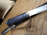Vtg Hand Made Sword Scabbard Fancy Scroll Work Fraternal Dress Parade Display!
