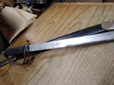 Vtg Hand Made Sword Scabbard Fancy Scroll Work Fraternal Dress Parade Display!