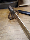 Vtg Hand Made Sword Scabbard Fancy Scroll Work Fraternal Dress Parade Display!