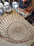 Vtg Egg Fruit Vegetable Metal Wire Basket Original Farmhouse Primitive Decor