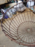 Vtg Egg Fruit Vegetable Metal Wire Basket Original Farmhouse Primitive Decor