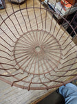 Vtg Egg Fruit Vegetable Metal Wire Basket Original Farmhouse Primitive Decor