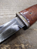Vtg WWII WW2 Original German Mundlos 7727 C Bayonet WaA243 with Scabbard 15 Inch