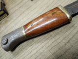 Vtg WWII WW2 Original German Mundlos 7727 C Bayonet WaA243 with Scabbard 15 Inch