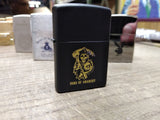 Vtg NOS Sealed 2010 Zippo Son's Of Anarchy Black Matte Cigarette Lighter Mint!