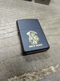 Vtg NOS Sealed 2010 Zippo Son's Of Anarchy Black Matte Cigarette Lighter Mint!