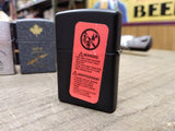Vtg NOS Sealed 2010 Zippo J CO 17th Anniversary Black Matte Cigarette Lighter