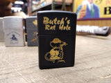 Vtg NOS Sealed 2011 Zippo Butch's Rat Hole Black Matte Cigarette Lighter Mint!