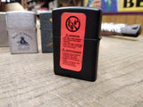 Vtg NOS Sealed 2010 Zippo Centerfire Black Matte Cigarette Lighter Made In USA