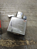 Vtg 2001 Unfired Zippo LEED'S American Flag Cigarette Lighter Display Box Minty!