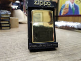Vtg NOS 2011 Sealed Zippo Polished Brass Cigarette Lighter Display Box Near Mint