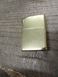 Vtg NOS 2011 Sealed Zippo Polished Brass Cigarette Lighter Display Box Near Mint