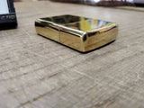 Vtg NOS 2011 Sealed Zippo Polished Brass Cigarette Lighter Display Box Near Mint