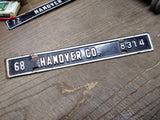 Vtg 1968 Hanover County Virginia 8314 Vehicle Car License Plate Town Tag Topper