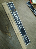 Vtg 1968 Hanover County Virginia 8314 Vehicle Car License Plate Town Tag Topper