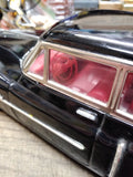 Vtg Auto DeLuxe 1950 Cadillac Pressed Steel Car Working Friction Drive 11" Nice!