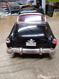Vtg Auto DeLuxe 1950 Cadillac Pressed Steel Car Working Friction Drive 11" Nice!