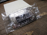 Vtg NOS Men's GMC TEREX Belt Buckle Fancy Vine Scroll 3.25" Sealed Plastic USA!!