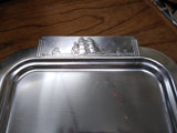 Vtg 1934-48 Art Deco Kensington Ware Nautical Theme Aluminum Tray 22.5" Nice #1
