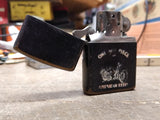 Vtg 1995 Zippo One Hot Piece Of American Steel Motorcycle Cigarette Lighter USA