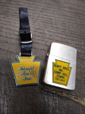 Vtg Hempt Bro Camp Hill Pa Keystone Watch FOB 1925-75 Matching Cigarette Lighter