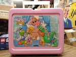 Vtg 1986 Thermos Pink Plastic Lunch Box Jim Henson's Muppet Babies Made In USA!