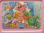 Vtg 1986 Thermos Pink Plastic Lunch Box Jim Henson's Muppet Babies Made In USA!