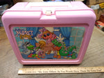 Vtg 1986 Thermos Pink Plastic Lunch Box Jim Henson's Muppet Babies Made In USA!
