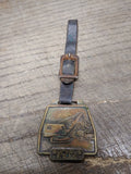 Vtg Brass Bucyrus Erie Heavy Construction Equipment Shovel Watch FOB