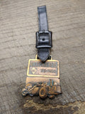 Vtg Brass Allis Chalmers TS 360 Heavy Construction Equipment Grader Watch FOB