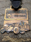 Vtg Brass Allis Chalmers TS 360 Heavy Construction Equipment Grader Watch FOB
