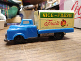 Vtg Friction Motor Delivery Truck Nice Fresh Fruits 4.25 Inch Made In Japan Nice