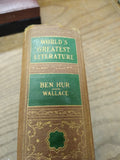 Vintage 1936 Ben Hur Wallace A Tale of Christ L Spencer Press Hard Back Books