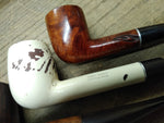 Vtg 3 Piece Smoking Tobacco Pipe Parts Repair Lot White Summit Imported Briar