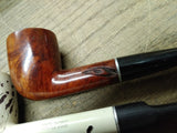 Vtg 3 Piece Smoking Tobacco Pipe Parts Repair Lot White Summit Imported Briar