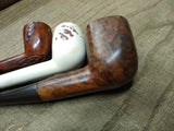 Vtg 3 Piece Smoking Tobacco Pipe Parts Repair Lot White Summit Imported Briar