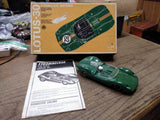 Vtg 1966 Strombecker Raceways Lotus 30 1/24 Scale Slot Car British Green W/Box!