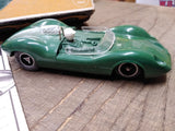 Vtg 1966 Strombecker Raceways Lotus 30 1/24 Scale Slot Car British Green W/Box!
