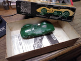 Vtg 1966 Strombecker Raceways Lotus 30 1/24 Scale Slot Car British Green W/Box!