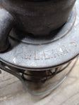 Vtg Dietz Vesta P.&L.E.R.R Railroad Cold Blast Kerosene Lantern Red Globe