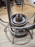 Vtg Dietz Vesta P.&L.E.R.R Railroad Cold Blast Kerosene Lantern Red Globe