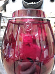Vtg Dietz Vesta P.&L.E.R.R Railroad Cold Blast Kerosene Lantern Red Globe