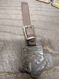 Vtg Brass Euclid Heavy Construction Equipment Dozers Graders Uke's Watch FOB