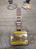 Vtg Brass Payloader Paydozer Heavy Equipment State Equip Harrisburg Watch FOB